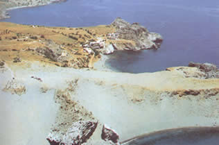 Αεροφωτογραφία παραλίας Αγίου Παύλου - Σαχτούρια